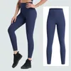 Pantalones activos Yoga para mujer Cintura alta y elevación de cadera Apretado Desnudo Secado rápido Correr Fitness Largo