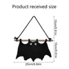 Decoratieve beeldjes Halloween vleermuis handgeweven zwart ornament decoratie hanger muur opknoping