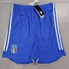 23 24 شورتات Bonucci Soccer 2023 2024 Italys Insigne Italia Verratti Chiellini Chiesa Barella Football Pants Fans Player Player Men Home Away Icon 125th Icon