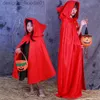 Womens Cape Little Red Cloak Halloween Cape Kvinnliga vuxna kostymer Föreställningar Little Red Riding Hood Cape Cloak Girlsa Dultp erformancec Ostumep ropscoskinderga