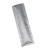 5 5 18cm sacos de pacote metálico claro fosco malotes seláveis por calor translúcido plástico folha de alumínio puro sacos superiores abertos 100pcs248f