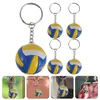 Keychains 5 st volleyboll Keychain Dekorativa barn som hänger Team PU Child Sports