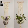 Figuras Decorativas 5 Paquetes Colgador De Macramé con Ganchos GIUGT Soporte Colgante para Flores De Interior