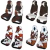 Car Seat Covers Scottish Highland Cow Cowhide 3D Print Auto Fit For SUV Sedan Van Hide Leather Bucket Protector Cover 2 PCS