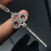 Luxus Halskette Kette Designer Schmuck Halsketten Key Pendent Gold Diamond Jewelry Classic Anhänger Halsketten Roségold Valentinstag Accessoires