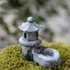 Garden Decorations 1PC Pond Tower Figurines Relaxation Decoration Idylic Style Ornament Tea Pet Home Miniature Resin Craft