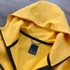 Herrspårsräder Mens Tekniska fleece-designer Tuta Uomo Tech Hoodie Dubbelfärg Matchande tvådelar med kvinnors långärmad sömlös stickad vindtät jackstorlek