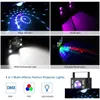 Iluminação a laser Dj Light 4 em 1 efeito misto LED padrão lâmpada lâmpadas estroboscópicas com controle remoto som ativado luzes de palco dmx home da dhzgq