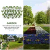 Kurtyna ogrodzenie ogrodowe naśladowane dekoracje kwiatów