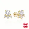 925 sterling silver Cute Cat's paw stud earrings for women girls besties gift 2023 New designer earrings jewelry