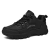 New Large Size Hiking Shoes Men's Thick Bottom Outdoor Sports Shoe Leather Surface Low Sneakers Casual Boots A02