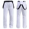 Pantalons de Ski hommes et femmes hiver Ski en plein air coupe-vent imperméable chaud respirant snowboard bandoulière