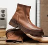 Hommes daim cuir haut chaussures décontractées sans lacet hommes mocassins confortable plat homme bottes Zapatos Hombre pour garçons chaussures de fête