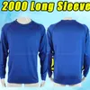Long Sleeve 2000 Retro Soccer Jerseys Italy Football Shirt T Italia Uniforms حارس المرمى Buffon Totti Vieri R.Baggio Maldini del Piero 00