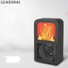 Chauffages domestiques LEARNHAI cadeau de noël 400W Mini électrique 3D flamme chauffage poêle radiateur plus chaud ménage pièce chauffage ventilateur Machine pour l'hiver HKD230904