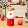 2024 Christmas decoration Cute Santa Claus shaped candy box and peace fruit apple storage box supplies for Christmas decoration