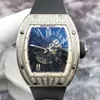 Designer de luxe Richrd Mileres Tourbillon automatique Montre-bracelet mécanique Montres suisses Rm023 Mens Hollow Out Dial 18k Diamant original XWSL1