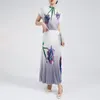 Work Dresses Summer Women's Clothes 2pcs Sets Miyake Party Vintage Floral Print Top T-Shirt Midi Pleated Skirt Suits Formal Outfits Q130