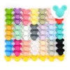 Teethers Toys LOFCA Silicone Beads Mouse 10pcs Baby Teething Chew Product Food Grade BPA Free Pacifier pendant Necklace Making 230914