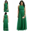Verde esmeralda plus size vestido de noite formal uma linha chiffon longo ocasião especial vestido de festa de formatura 288x