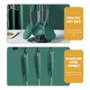 Dinnerware Sets Silicone Spoon Antibacterial Ladle Kitchen Utensils Soup Ladles Non-Stick Holder Cooking Spoons Long Handle Scooper