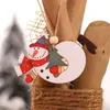 Веселые рождественские украшения, деревянные поделки, рождественская елка, висит Санта-Снеговик, фея, деревянные куклы, праздничные вечерние украшения для дома, рождественские подарки