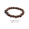 Charm Bracelets Beaded Bracelet Small Cross Men Wooden Beads Beading Faith Crosses Mens Black Man