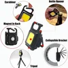 10st/5st/2st. Facklor Cob KeyChain ficklampa Mini LED -arbetsljus Portable Pocket ficklampan Keychains USB laddningsbar utomhus nödcamping