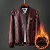 Men's Jackets 2023 New Winter Leather Jacket Designer High Quality Windproof Casual Windbreaker Outdoor Fashion Clip Insulationoust