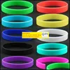 Jelly Glow Casual Sport all'aria aperta Fitness Sile Braccialetti in gelatina Elasticità in gomma Polsino Bracciale Bracciale da polso da basket Drop Ot1Fn LL