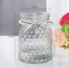 Modern Simple and Transparent Open Glass Short Vase Decoration Wide Mouth Dining Table Large Diameter Glass Vase Wholesale