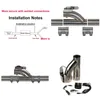 Manifold Parçaları 2 2.5 3 inç SS304 Egzoz Performansı Y Boru Elektrik Kesme VAE Uzaktan Düğme ve 2 PCS Kelepçe Konnektörü1 DROP DEL DHYPR