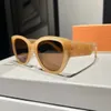 2023 Gafas de sol vintage de cristal de alta calidad para mujer, gafas polarizadas con impresión de letras, gafas de aviador espía para conducir en vacaciones