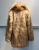 Mens Fur Fausse Fourrure Mens Fur Fausse Fourrure PFHQ 2022 Hiver Nouveaux Hommes Tendance Faux Vison Fourrure Manteau Costume Col Long Fair Luxe Élégant Épaissi Mode Vêtements 21Q4446 T221102L2