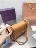 Luxury Fashion Designer Bag New Top Grade Cow Leather Versatile Straddle Shoulder Bag Casual Small Fresh Hardware Lining Hollow Out