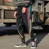 Idopy Men's Fashion Corduroy Pants Patchwork ankel manschetterade dragsko elastisk midja vinter varm harembyxor209q