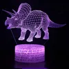 Dinosaur Series Colorful 3D Night Light LED Touch Remote Control Creative Christmas Gift 3D Table Lamp