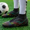 Dress Shoes Outdoor Men Football Shoes Long Spikes Ankle Training Soccer Shoes Cleats Sport Trend Ultralight Professional Soft Professional 230914