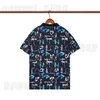 designer mens plus size t shirt dress polo tshirt shirts casual cotton machine print lapel slim fit geometry letter tee tops for women summer Runway style