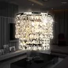 Lampa ścienna 2023 Classic Crystal żyrandol lekki złoty krystaliczny kinkiet LED w salonie szklankę