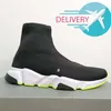 Sockenschuhe 2023 Designer Frauen Männer lässig Frauen Speed Trainer Socken Stiefel Geschwindigkeit Schuhläufer Runner Sneakers 1.0 Dreifach schwarz weiß weißer Spitzen Sportgröße 36-45