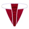 Sexy Bikini String Sous-vêtements Hommes Lingerie Velours Santa Noël Vacances Fantaisie Cosplay G-string Avec Petite Cloche Maillots De Bain Pour Hommes2520