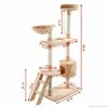 60 Inch Kitten Pet House Hammock Cat Tree Tower Condo Scratcher Furniture Tool2730