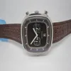 ikwatches--Orologio classico Cronografo al quarzo Cronometro Quadrante blu Cintura in caucciù nero Orologi da uomo Sport Square Gent Watch man's197b