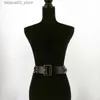 Riemen Goth Punk Corset Riem Verstelbare Vrouwen Taille Metalen Ketting Rok Lederen Riemen Harnas Nachtclub Hiphop Rock Sexy Jurk tailleband Q230914