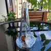 Graue Glasbong mit Dreieck-Design und Kürbis-Perkolator – 5,9 Zoll