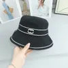 Fashion Bucket Hat Cap for Women Men Baseball Caps Beanie S Black White Fisherman Buckets Patchwork High Quality Autumn Winter Wide Brim Hats 24style