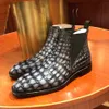 Kleidschuhe Heye Wings Marke Luxus Stiefeletten Herren Klassisch Handgefertigt Highend Leder Chelsea Handbemalt Mehrfarbig 230912