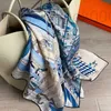 Ravat Designer 2023 New Classic Carriage 90 * 90 Square Scarf Silk Scarves Womens Spring and Autumn Fushionable Large Square Scarf Summer DP1J