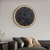 Wall Lamp Internet Celebrity Moon Relief Lamps 3D Three-dimensional Living Room Background Large Size Round Decorative